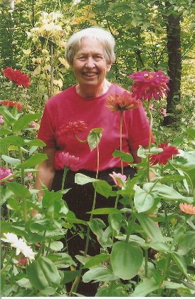 Mom in her garden