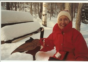 Mom in winter